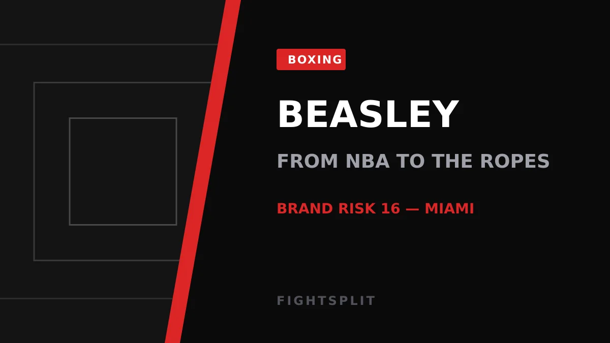 Former NBA forward Michael Beasley preparing for a celebrity boxing bout