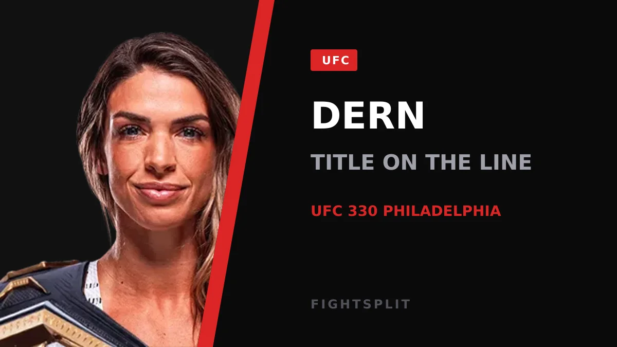 Mackenzie Dern in the Octagon during a UFC strawweight fight