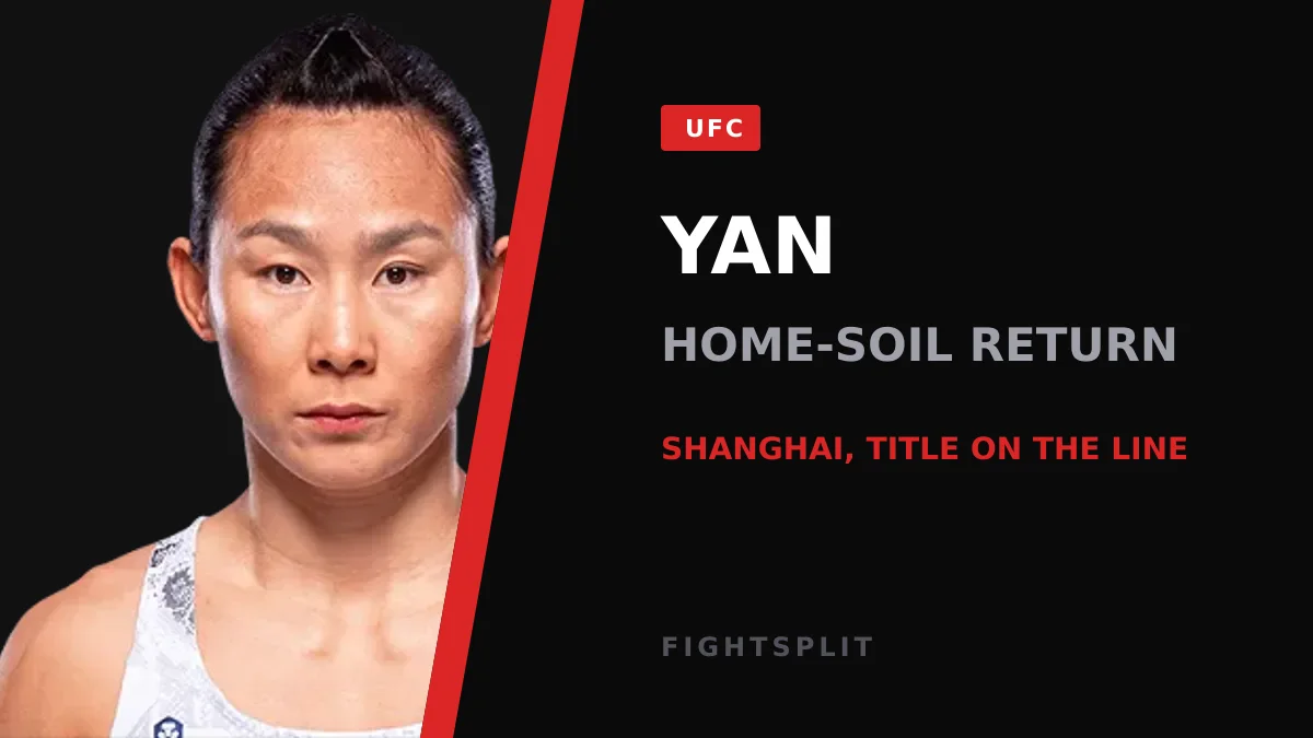 Yan Xiaonan reacts after a strawweight victory inside the Octagon